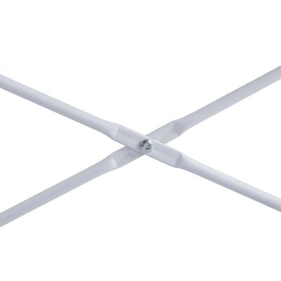 vidaXL Računalniška miza bela 110x60x138 cm iverna plošča