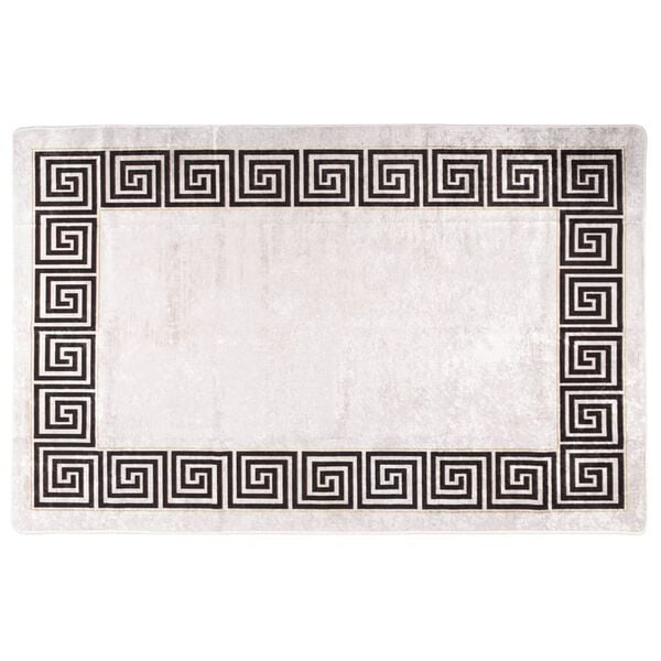 vidaXL Pralna preproga 80x150 cm svetlo bež protizdrsna