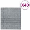 vidaXL 3D tapete opeke samolepilne 40 kosov antracitne
