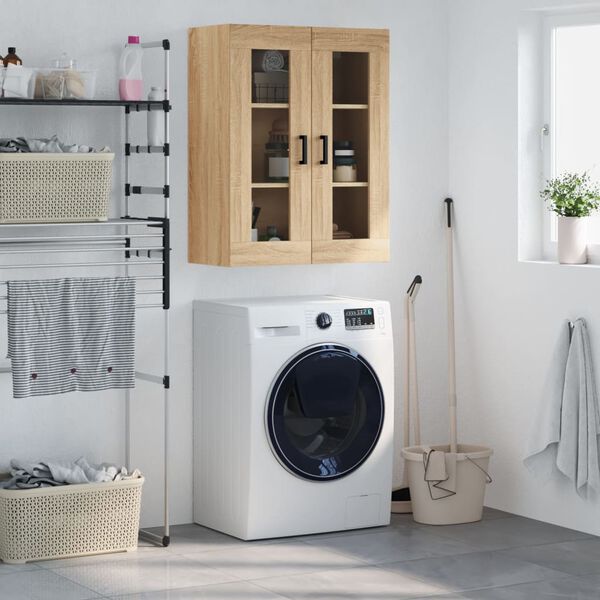 vidaXL Stenska omarica sonoma hrast 69,5x34x90 cm