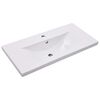 vidaXL Vgradni umivalnik 81x39,5x18,5 cm keramičen bel