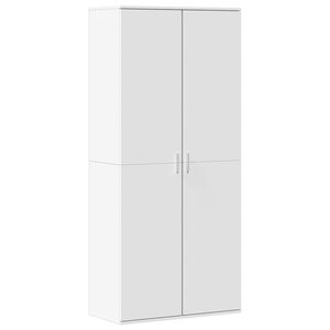 vidaXL Omara za čevlje bela 80x39x178 cm iverna plo&scaron;ča