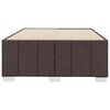vidaXL Posteljni okvir brez vzmetnice temno rjava 120x190 cm blago