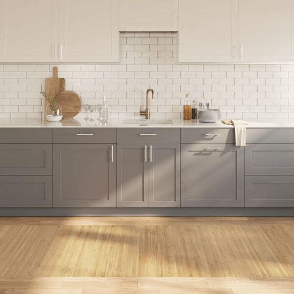 vidaXL Preproga pravokotna svetlo naravna 100x500 cm bambus