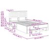 vidaXL Konstrukcija postelje Črna 120 x 200 cm Konstruiran les