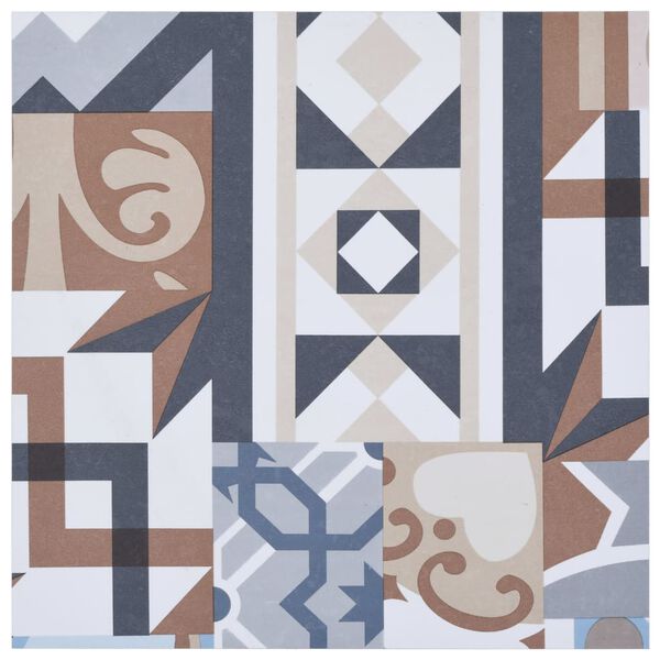 vidaXL PVC talna plošča samolepilna 5,11 m² mono vzorec