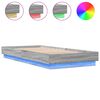 vidaXL Posteljni okvir z LED lučkami siva sonoma 90x200 cm