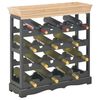 vidaXL Omarica za vino MDF 70x22,5x70,5 cm črna