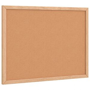 vidaXL Tabla iz plute z okvirjem iz masivnega borovega lesa 40x30 cm