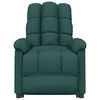 vidaXL Naslanjač iz temno zelenega blaga