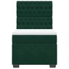 vidaXL Box spring postelja z vzmetnico temno zelena 80x200 cm žamet