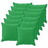 vidaXL Prevleka za blazino 12 kos HOUTEN Zelena 40 x 40 cm Poliester