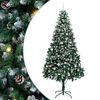 vidaXL Umestno božično drevo Zelena 240 cm PVC, jeklo in plastika