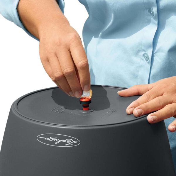 LECHUZA Cvetlično korito Classico Color 35 ALL-IN-ONE barva skrilavca