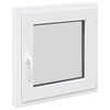 vidaXL Okno za klet RISOR 50 x 50 cm PVC in steklo Bela