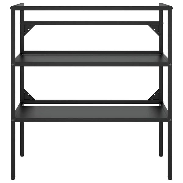 vidaXL Kopalni&scaron;ki regal črn 79x38x83 cm železo