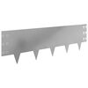 vidaXL Robovi trave 30 pcs 100 x 30 cm Jeklo Srebrna