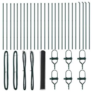 vidaXL Heksagonalna podpora za ograjo 50 x 1,2 m Jeklo s PVC premazom