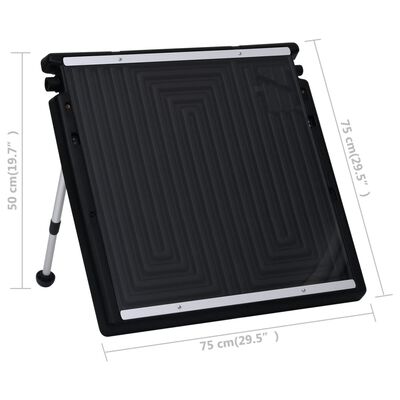 vidaXL Solarni grelni panel za bazen 75x75 cm