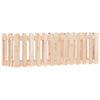 vidaXL Vrtna visoka greda z ograjico 150x50x50 cm trdna borovina