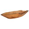 vidaXL Skleda za sadje JEPARA Teak rjava 61 x 21 x 11 cm