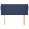vidaXL Vzglavje z ušesi modro 83x23x78/88 cm blago