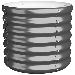 vidaXL Visoka greda iz cinkanega jekla 40x40x36 cm antracit