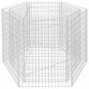 vidaXL &Scaron;estkotna visoka greda gabion 160x140x100 cm