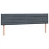 vidaXL Box spring postelja z vzmetnico temno siva 180x210 cm žamet