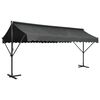 vidaXL Prostostoječa tenda 500x300 cm antracitna
