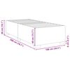 vidaXL Posteljni okvir brez vzmetnice črn 100x200 cm blago