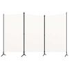 vidaXL Paravan 3-delni bel 260x180 cm tkanina