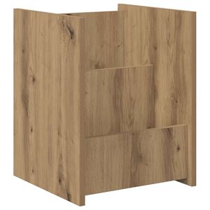 vidaXL Regal za revije Umetni hrast 35 x 35 x 45 cm Inženirski les