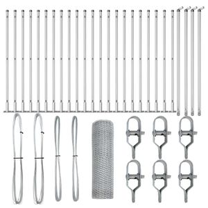 vidaXL Steber ograje. Srebrna