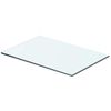 vidaXL Polica Prosojno Steklo 40x20 cm