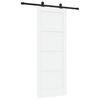 vidaXL Drsna vrata ORKDAL 78 x 202 cm Inženirski les Bela in črna