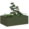 vidaXL Sadilnik olivno zelena 120x80x40 cm Jeklo