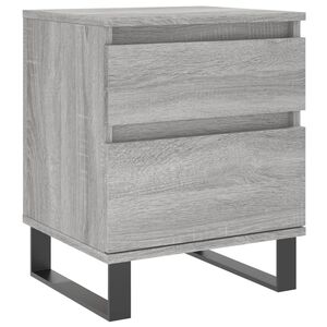 vidaXL Nočna omarica siva sonoma 40x35x50 cm inženirski les