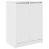 vidaXL Omarica za čevlje bela 57x34x76 cm inženirski les