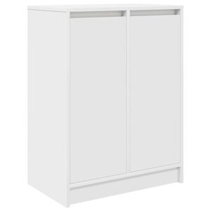 vidaXL Omarica za čevlje bela 57x34x76 cm inženirski les