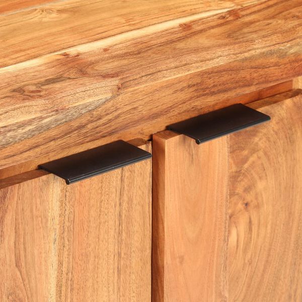 vidaXL Komoda s 3 predali in 4 vrati trden akacijev les