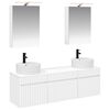 vidaXL Komplet omaric za kopalnico 5 pcs Bela 50 x 14,5 x 70 cm