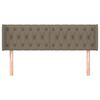 vidaXL Vzglavje z u&scaron;esi taupe 163x16x78/88 cm blago