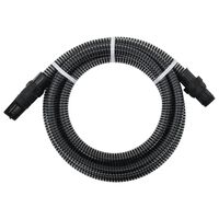 vidaXL Sesalna cev s PVC priključki črna 1" 4 m PVC
