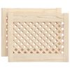 vidaXL Vrata za omarico z mrežico 2 kosa 49,5x39,5 cm trdna borovina