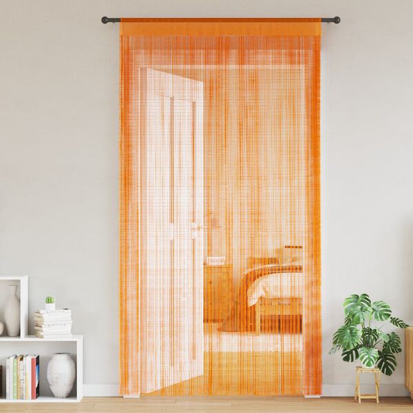 vidaXL Zavese iz nitk 2 kosa 140x250 cm oranžne barve