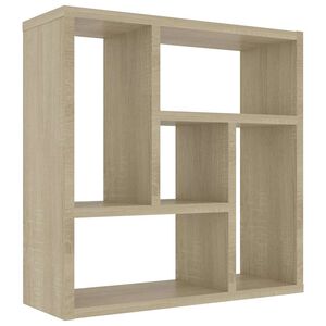 vidaXL Stenska polica sonoma hrast 45,1x16x45,1 cm inženirski les
