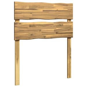 vidaXL Vzglavje z naravno robno obdelavo ROSTOCK Bela 100 cm
