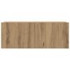 vidaXL Komplet 4 kosov stenske TV omarice Artisan Oak Engineered Wood