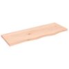 vidaXL Kopalni&scaron;ki pult 80x30x2 cm neobdelan trden les